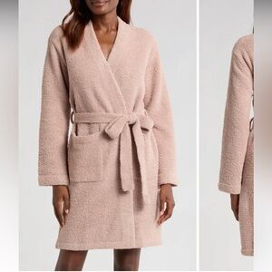Barefoot Dreams Cozy Chic Robe Cream Rose Size 3